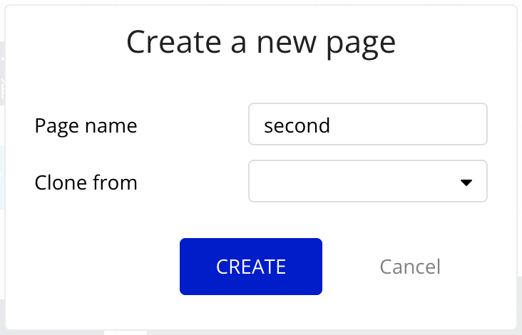 create a new page